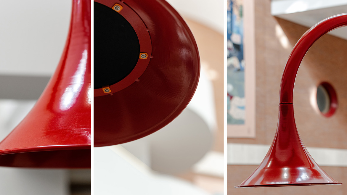 British Library Listening Desk horn collage