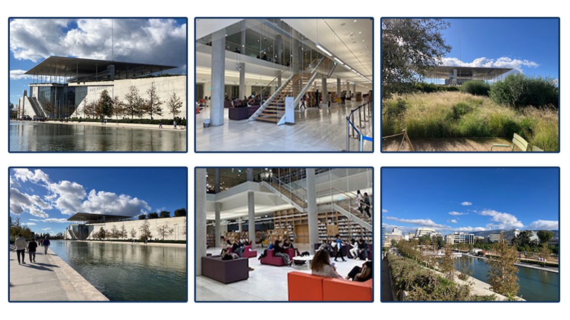 Book Castle National Library of Greece - Stavros Niarchos Foundation Cultural Centre Photo Collage