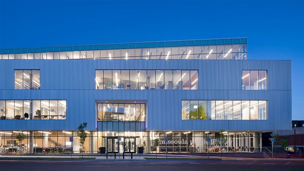 A photograph of Missoula Library in the United States of America