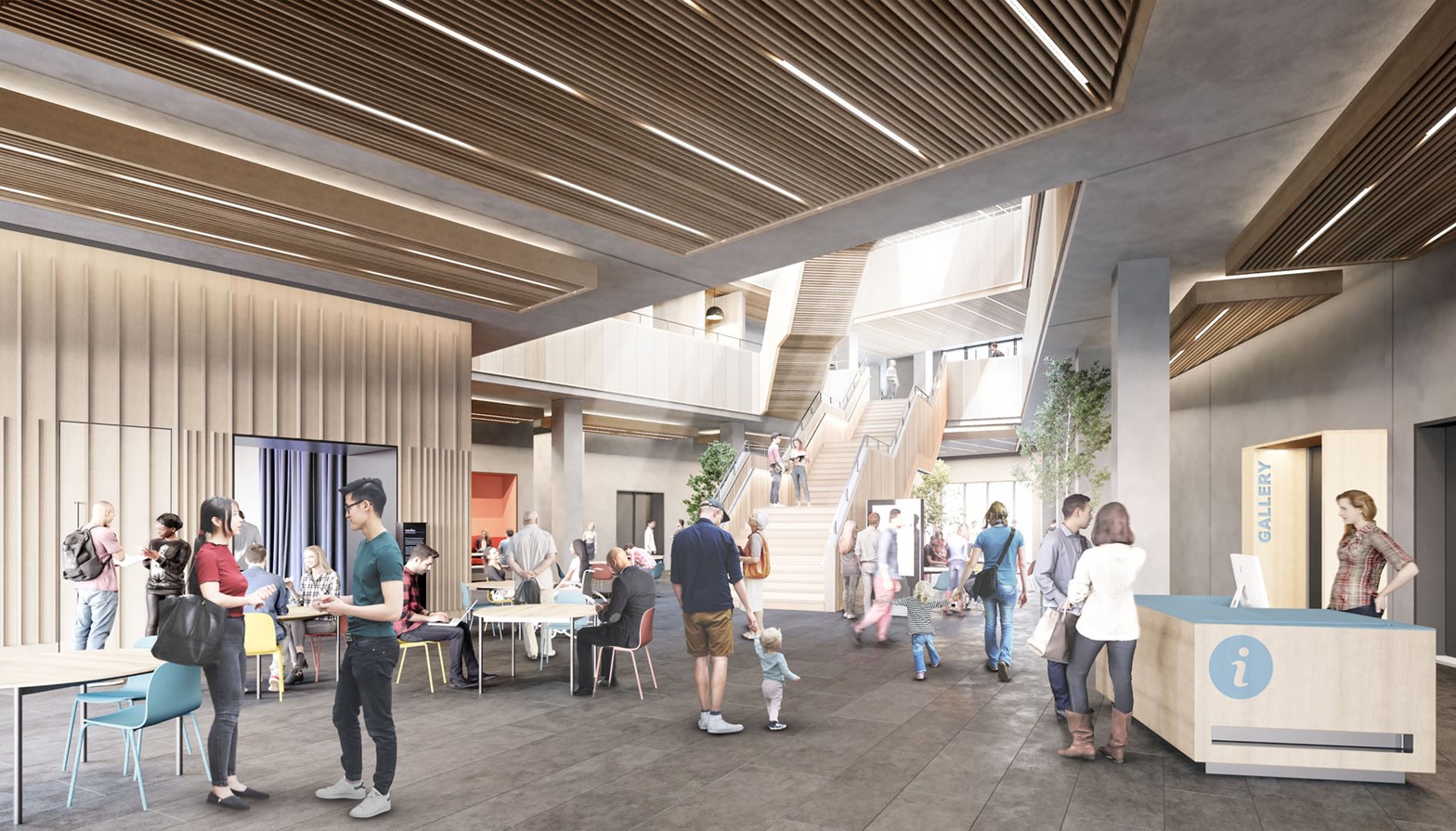 Illustration showing what the new University of Bristol Library will look like