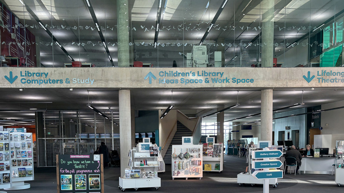 Oldham Library - Foyer With Shop