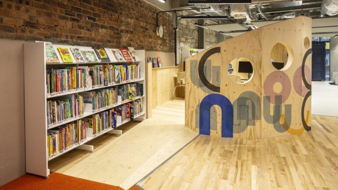 Paisley Central Library, Renfrewshire, Scotland Interior Study Area