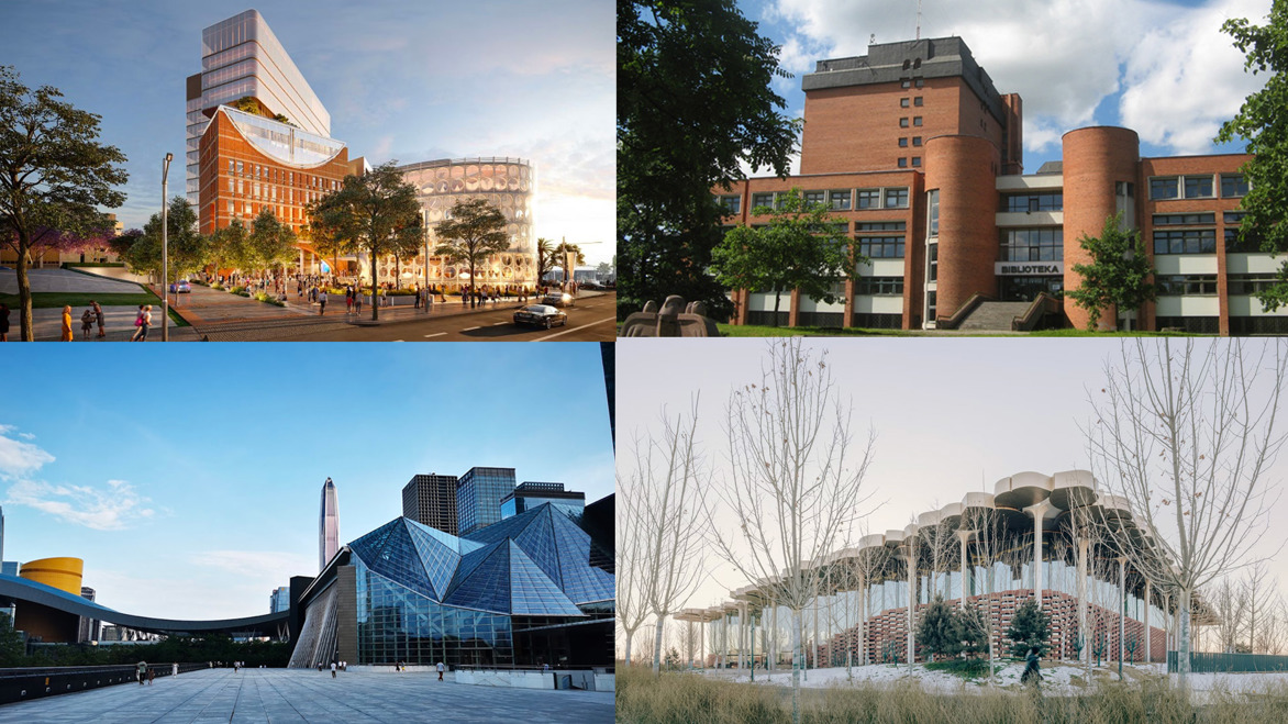 IFLA Public Library of the Year Award 2024 nominated libraries - Yellamundie Library and Gallery, at Liverpool Civic Place. Operated by Liverpool City Council (Australia) and The Shenzhen Library North (China) and Public Body Kaunas County Public Library (Lithuania) and Beijing Library (China)