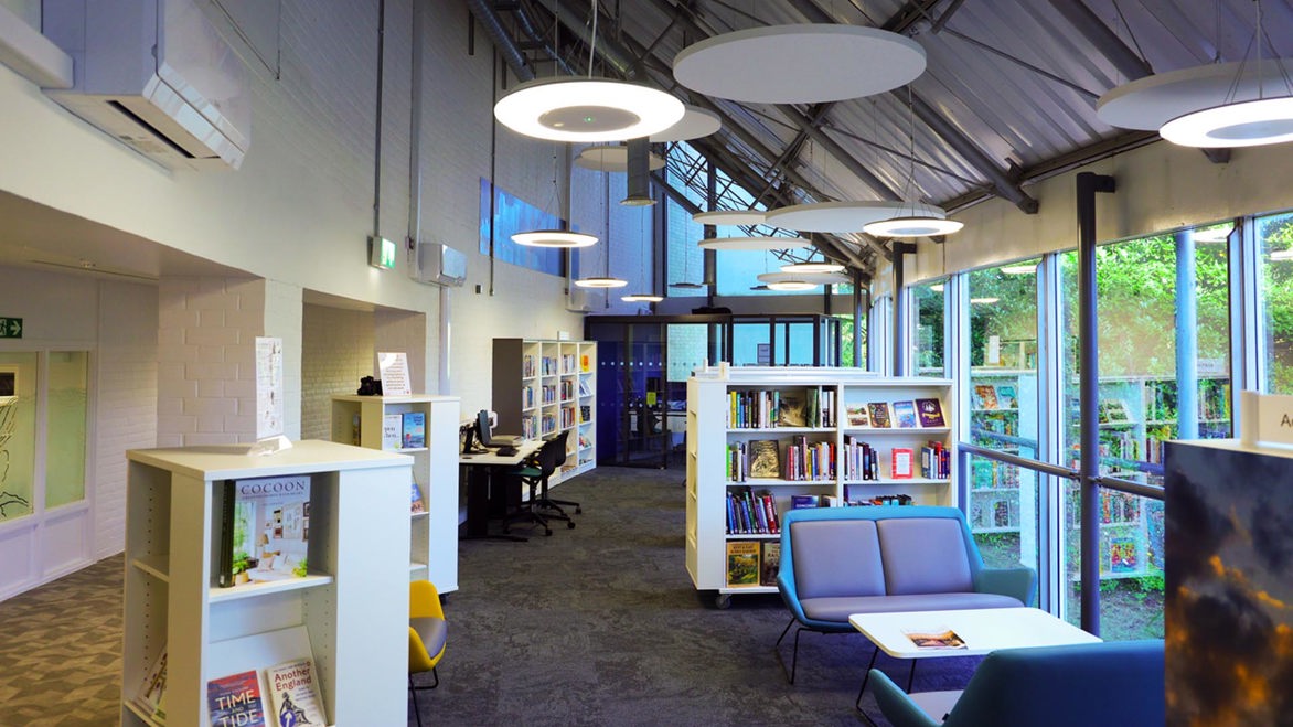 Dover Library interior overview