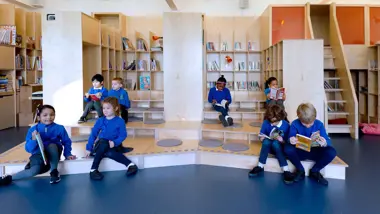 Thornhill Primary School Library, Islington, London, UK