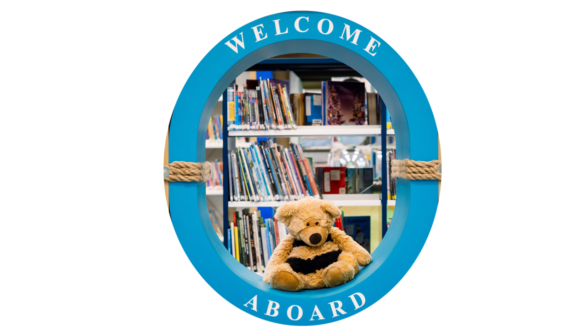 Welcome Aboard book alcove in St Helier Children's Library