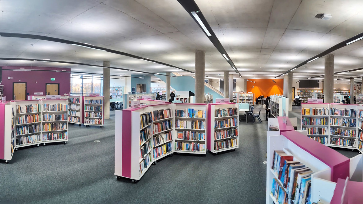 Inside Balham Library Oldham Library