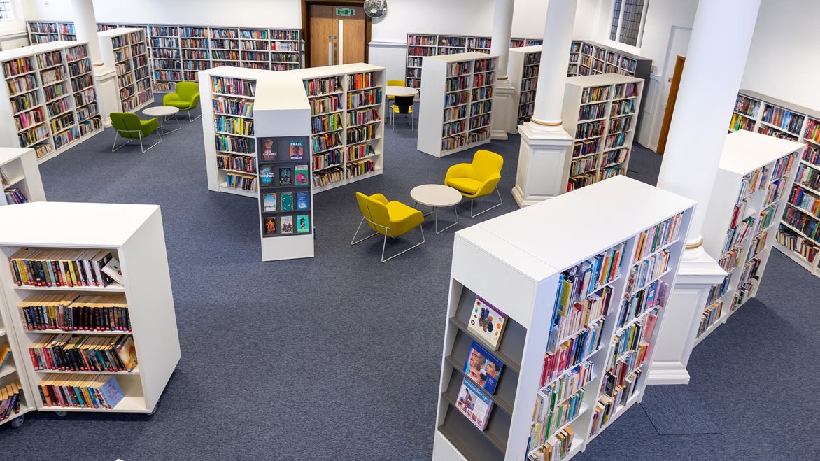 Wolverhampton Wolves Library White Bookshelves