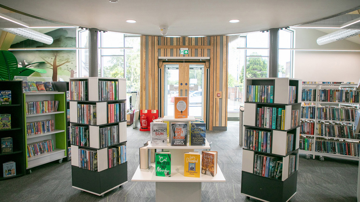 Ballymoney Library front entrance interior