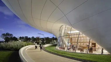 The Research Library at the Lucas Museum of Narrative Art