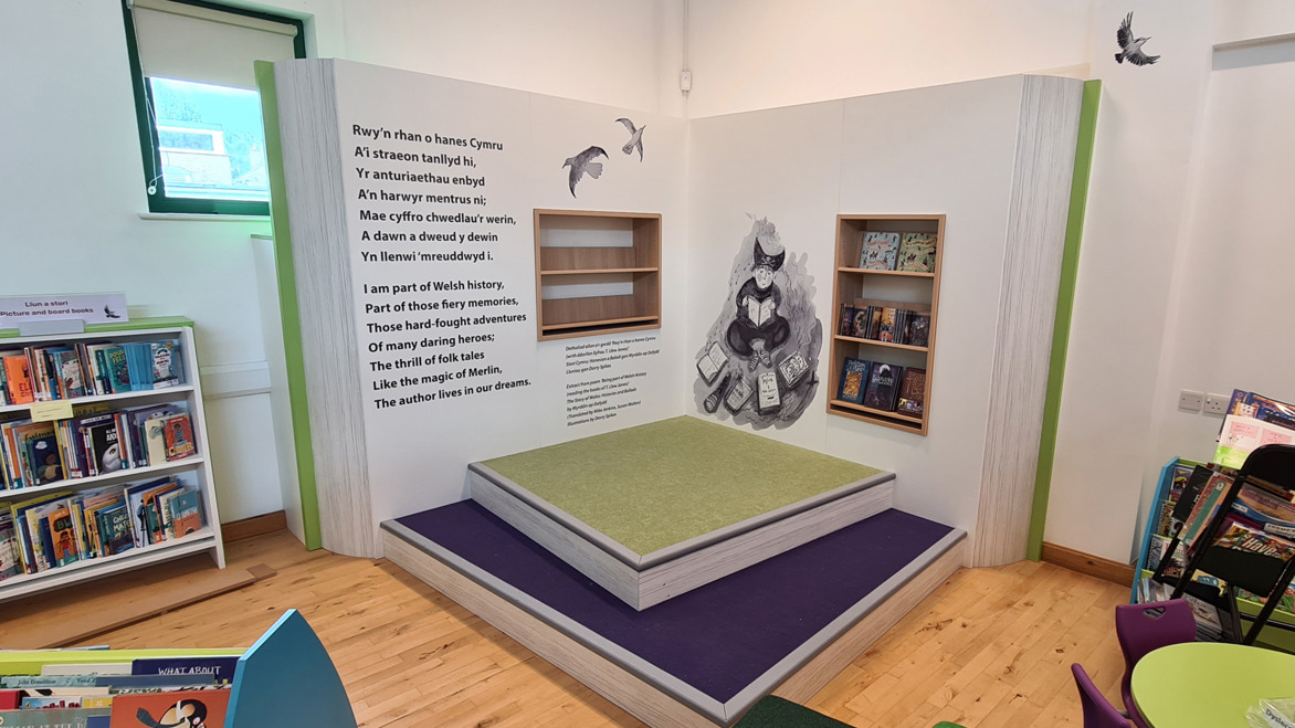 Llanrwst Library Corner Display